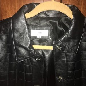 Black leather jacket